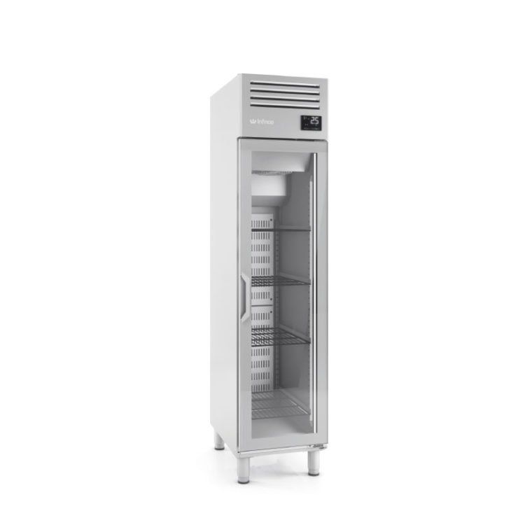 Armario de refrigeración puerta de cristal GN 11 Serie Slim Line AGN 300600 L 750x750