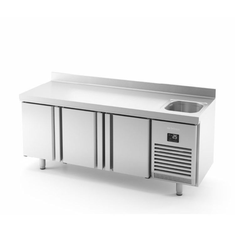 Mesa refrigerada con fregadero Serie 700 GN 11 BMGN 1960 F 750x748