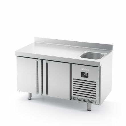 Mesa refrigerada con fregadero Serie 600 BMPPF 2000 II